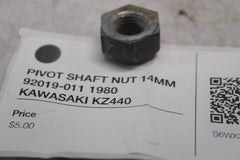 PIVOT SHAFT NUT 14MM 92019-011 1980 KAWASAKI KZ440