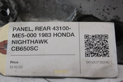 PANEL, REAR 43100-ME5-000 1983 HONDA NIGHTHAWK CB650SC