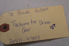 Tachometer Drive Gear 10T 26431-47003 1978 Suzuki GS550