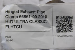 Hinged Exhaust Pipe Clamp 66861-09 2010 H-D ULTRA CLASSIC FLHTCU