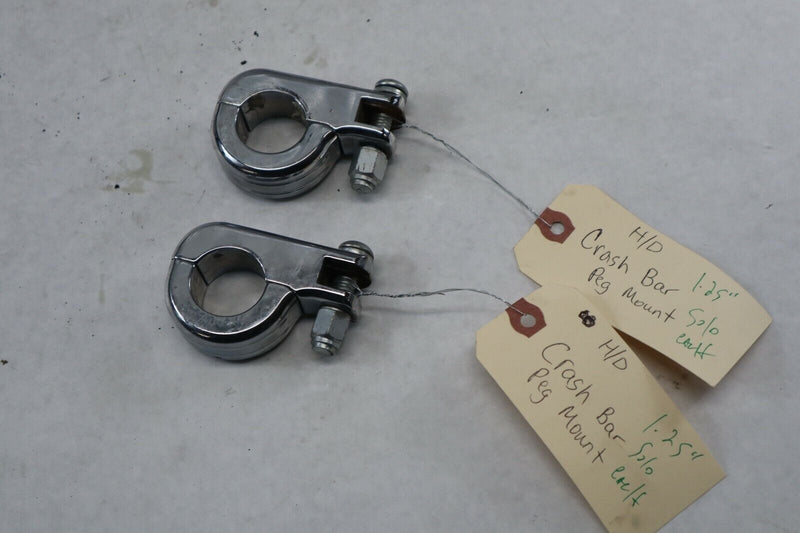 Chrome Crashbar Engine Guard Peg Holders 1.25