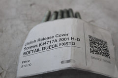 Clutch Release Cover Screws (6)4717A 2001 H-D SOFTAIL DUECE FXSTD