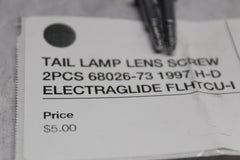 TAIL LAMP LENS SCREW 2PCS 68026-73 1997 H-D ELECTRAGLIDE FLHTCU-I