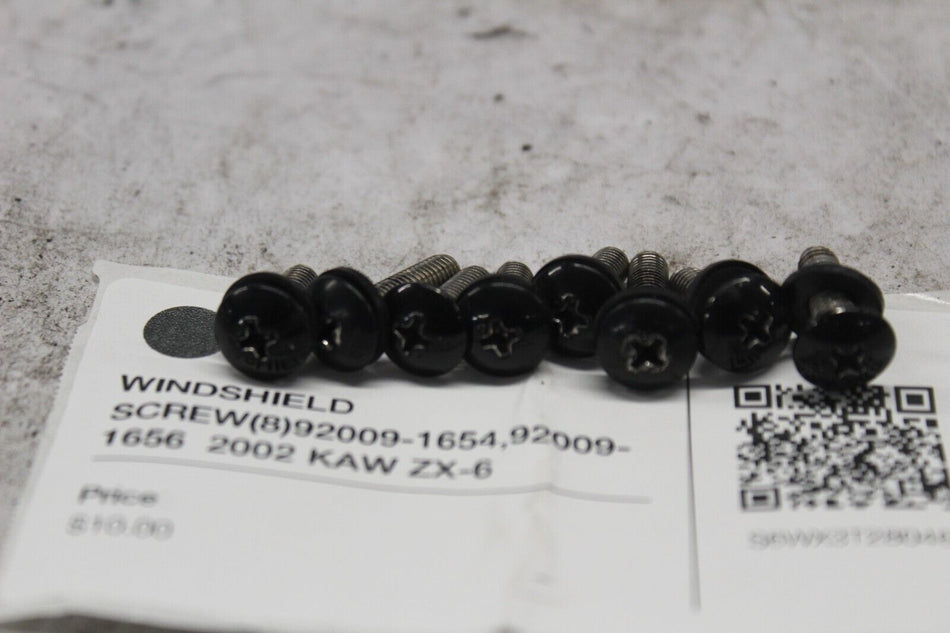 WINDSHIELD SCREW (8) 92009-1654,92009-1656  2002 KAW ZX-6