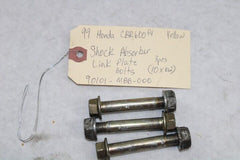 OEM Honda Motorcycle 1999 CBR600F4 Shock Absorber Link Plate Bolts(10x62)