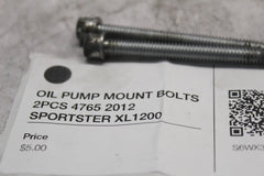 OIL PUMP MOUNT BOLTS 2PCS 4765 2012 SPORTSTER XL1200