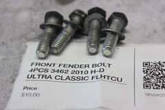FRONT FENDER BOLT 4PCS 3462 2010 H-D ULTRA CLASSIC FLHTCU