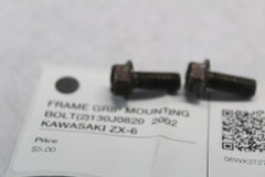 FRAME GRIP MOUNTING BOLT (2) 130J0820  2002 KAWASAKI ZX-6