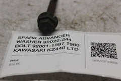 SPARK ADVANCER WASHER 92022-244 BOLT 92001-1397 1980 KAWASAKI KZ440 LTD