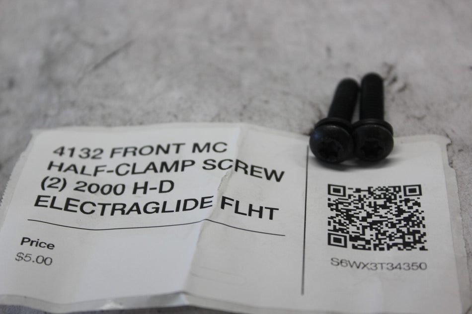 4132 FRONT MC HALF-CLAMP SCREW (2) 2000 H-D ELECTRAGLIDE FLHT