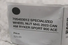 705403012 SPECIALIZED WHEEL NUT M45 2023 CAN AM RYKER SPORT 900 ACE