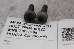 MAIN STEP HOLDER BOLT 2PCS 90102-MN8-700 1998 HONDA CBR900RR