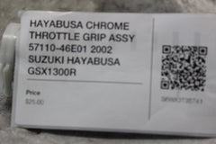 HAYABUSA CHROME THROTTLE GRIP ASSY 57110-46E01 2002 SUZUKI HAYABUSA GSX1300R