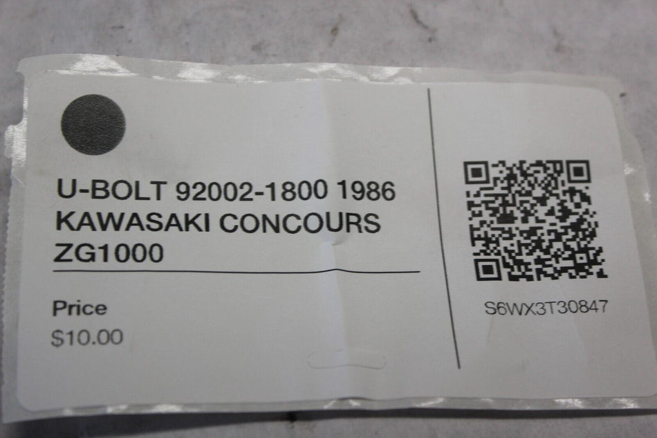 U-BOLT 92002-1800 1986 KAWASAKI CONCOURS ZG1000