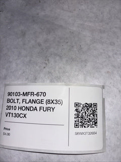 90103-MFR-670 BOLT, FLANGE (8X35) 2010 HONDA FURY VT130CX