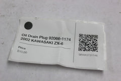 Oil Drain Plug 92066-1174 2002 KAWASAKI ZX-6