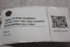 SIDE STAND RUBBER 50548-356-700 1982 HONDA GOLDWING GL1100A