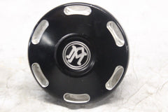 PERFORMANCE MACHINE GAS CAP BLACK/SILVER ANODIZED 2012 SPORTSTER XL1200