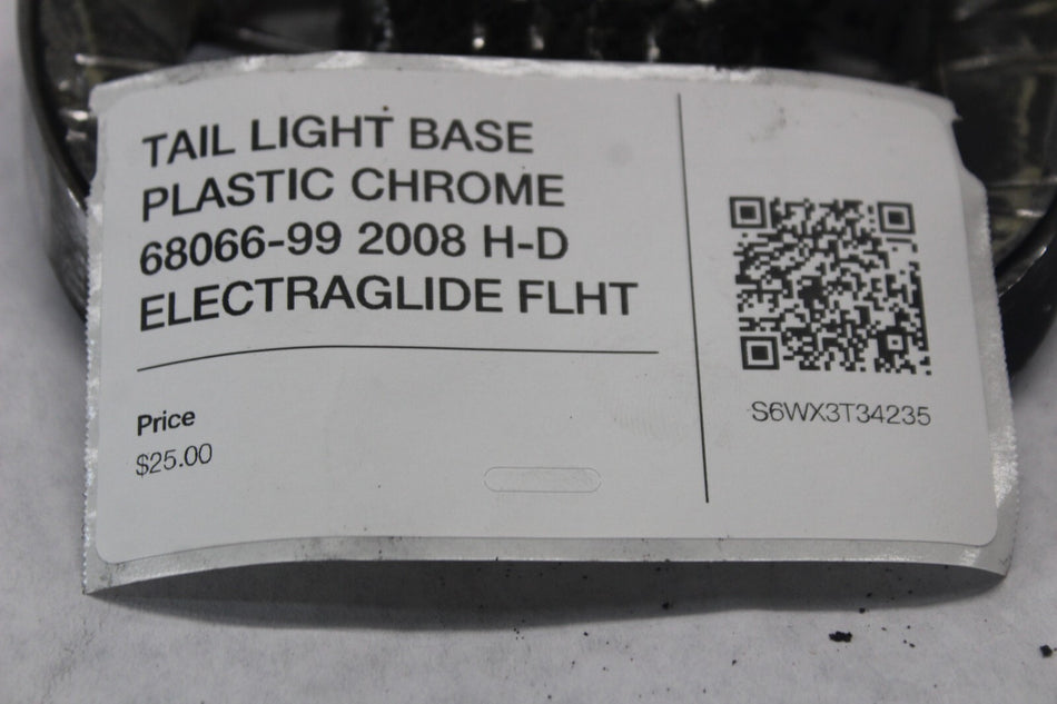 TAIL LIGHT BASE PLASTIC CHROME 68066-99 2008 H-D ELECTRAGLIDE FLHT