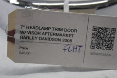 7" HEADLAMP TRIM DOOR W/ VISOR AFTERMARKET HARLEY DAVIDSON 2008 FLHT