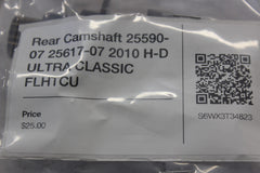 Rear Camshaft 25590-07 25617-07 2010 H-D ULTRA CLASSIC FLHTCU