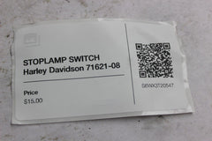 STOPLAMP SWITCH Harley Davidson 71621-08