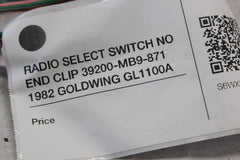 RADIO SELECT SWITCH NO END CLIP 39200-MB9-871 1982 GOLDWING GL1100A
