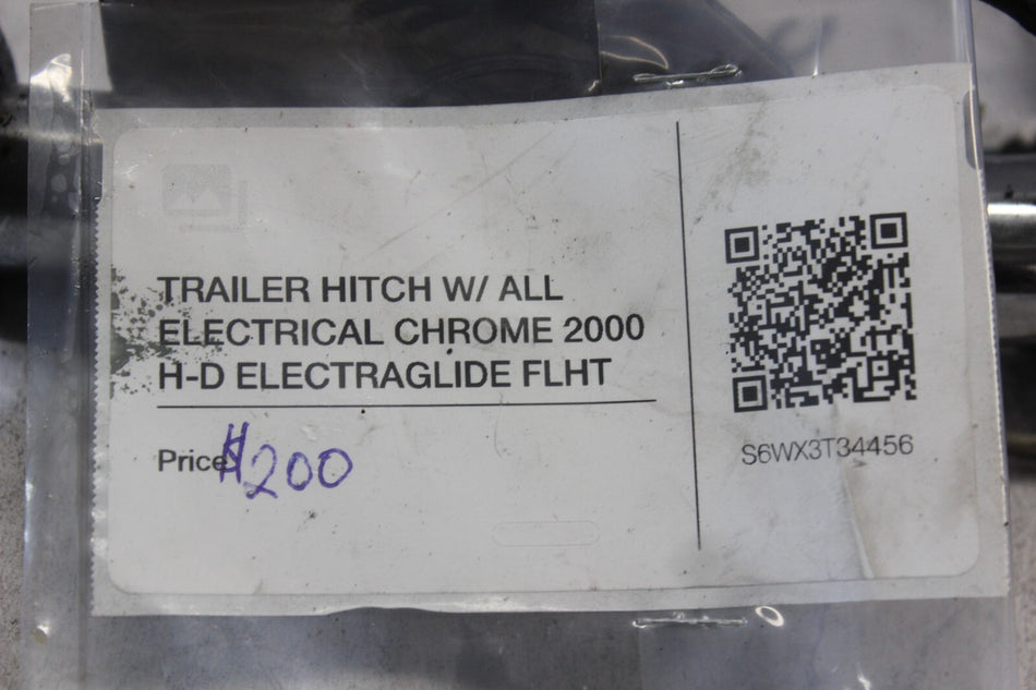 TRAILER HITCH W/ ALL ELECTRICAL CHROME 2000 H-D ELECTRAGLIDE FLHT