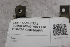 LEFT COIL STAY 30508-MW0-790 1998 HONDA CBR900RR
