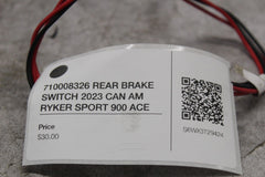 710008326 REAR BRAKE SWITCH 2023 CAN AM RYKER SPORT 900 ACE