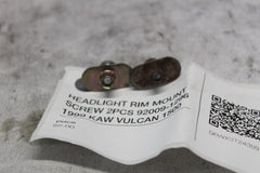 HEADLIGHT RIM MOUNT SCREW 2PCS 92009-1296 1999 KAW VULCAN 1500