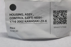 HOUSING, ASSY., CONTROL (LEFT) 46091-1716 2002 KAWASAKI ZX-6