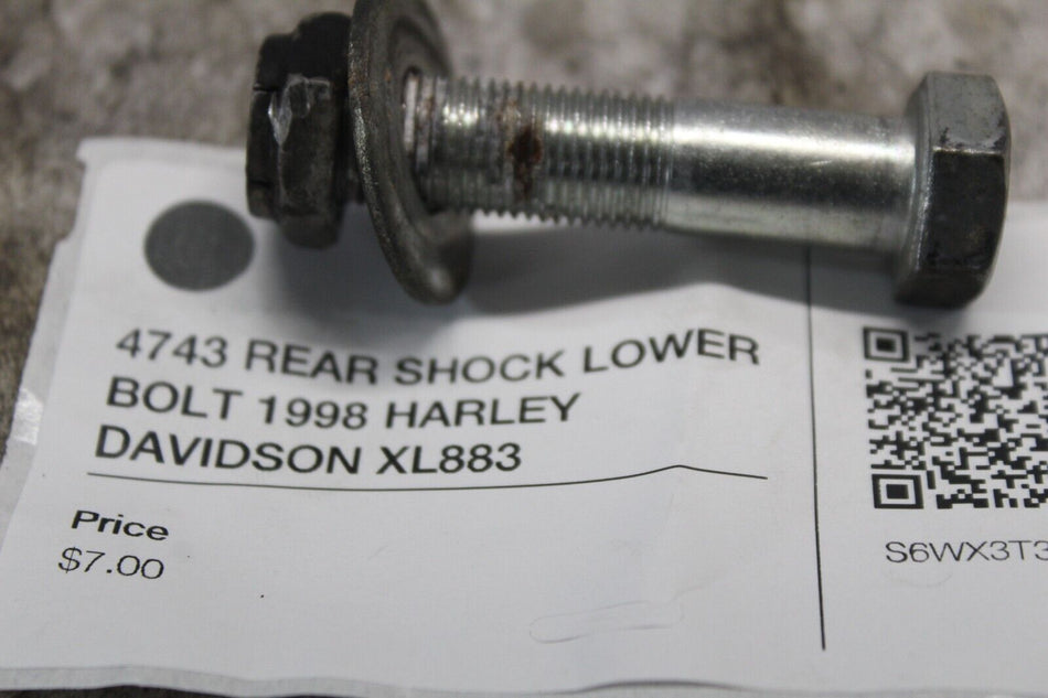4743 REAR SHOCK LOWER BOLT 1998 HARLEY DAVIDSON XL883