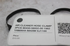AIR CLEANER HOSE CLAMP 2PCS 90450-58002-00 1982 YAMAHA MAXIM XJ1100