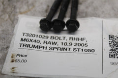 T3201029 BOLT, RHHF, M6X40, RAW, 10.9 2005 TRIUMPH SPRINT ST1050