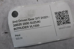 2nd Driven Gear 31T 24321-38B20 2000 SUZUKI INTRUDER VL1500