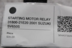 STARTING MOTOR RELAY 31800-21E20 2001 SUZUKI SV650S