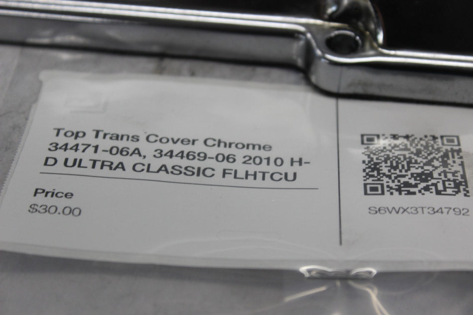 Top Trans Cover Chrome 34471-06A, 34469-06 2010 H-D ULTRA CLASSIC FLHTCU