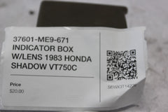 37601-ME9-671 INDICATOR BOX W/LENS 1983 HONDA SHADOW VT750C