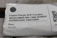 Frame Flange Bolt (12x365) 90103-MM5-000 1988 HONDA HURRICANE CBR1000F