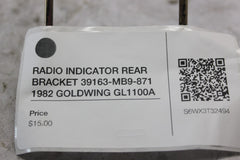 RADIO INDICATOR REAR BRACKET 39163-MB9-871 1982 GOLDWING GL1100A