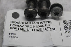 CRASHBAR MOUNTING SCREW 3PCS 2005 HD SOFTAIL DELUXE FLSTNI