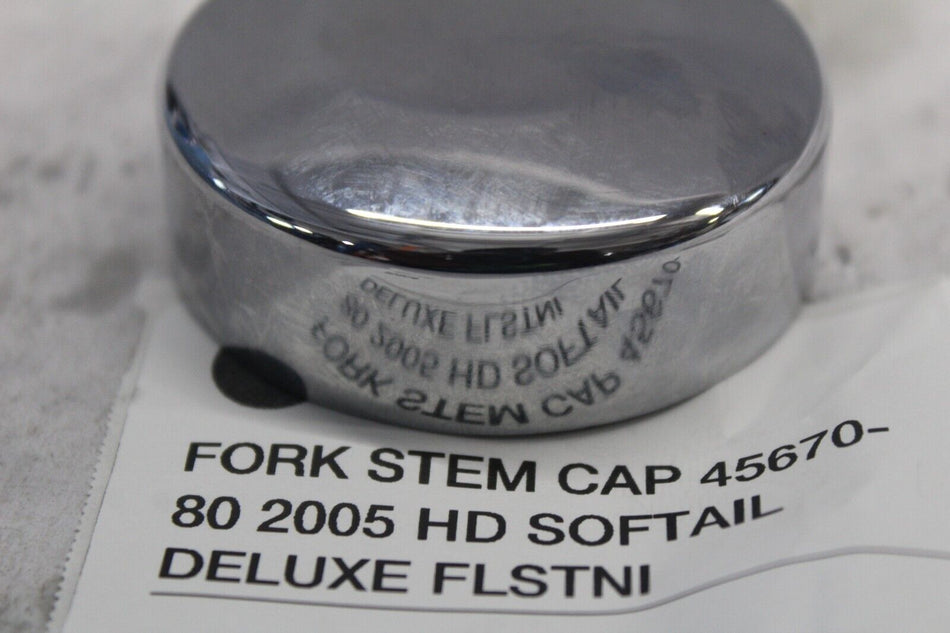FORK STEM CAP 45670-80 2005 HD SOFTAIL DELUXE FLSTNI