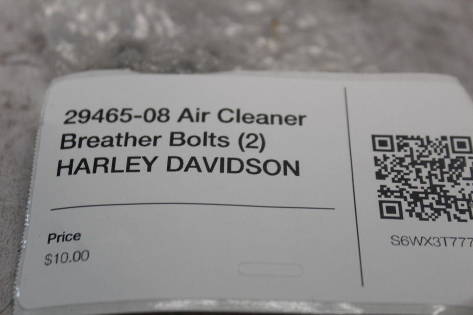 29465-08 Air Cleaner Breather Bolts (2) HARLEY DAVIDSON