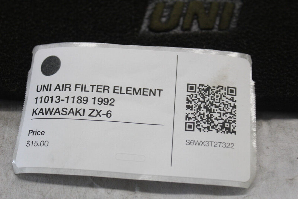 UNI AIR FILTER ELEMENT 11013-1189 1992 KAWASAKI ZX-6