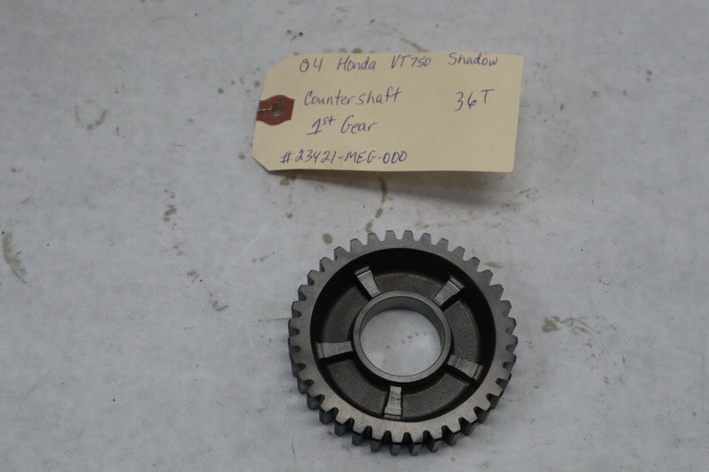 OEM Honda Motorcycle Countershaft 1st Gear 36T 2004 Shadow VT750 23421-MEG-000