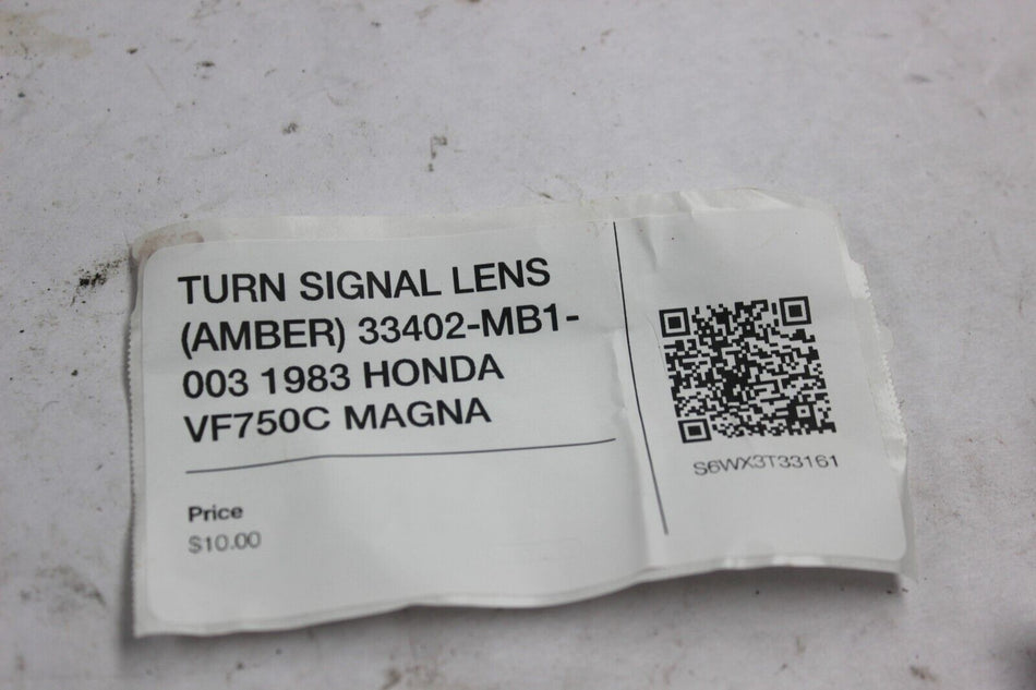 TURN SIGNAL LENS (AMBER) 33402-MB1-003 1983 HONDA VF750C MAGNA