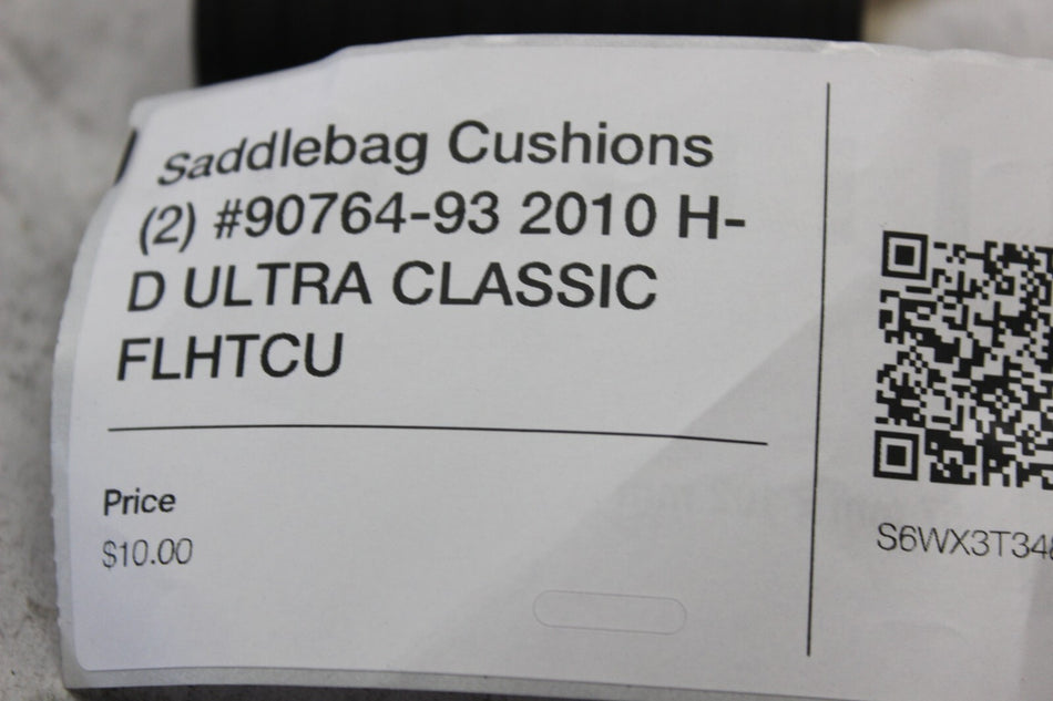 Saddlebag Cushions (2) #90764-93 2010 H-D ULTRA CLASSIC FLHTCU