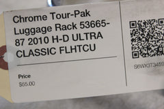 Chrome Tour-Pak Luggage Rack 53665-87 2010 H-D ULTRA CLASSIC FLHTCU