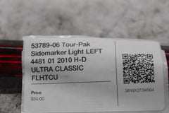 53789-06 Tour-Pak Sidemarker Light LEFT 4481 01 2010 H-D ULTRA CLASSIC FLHTCU